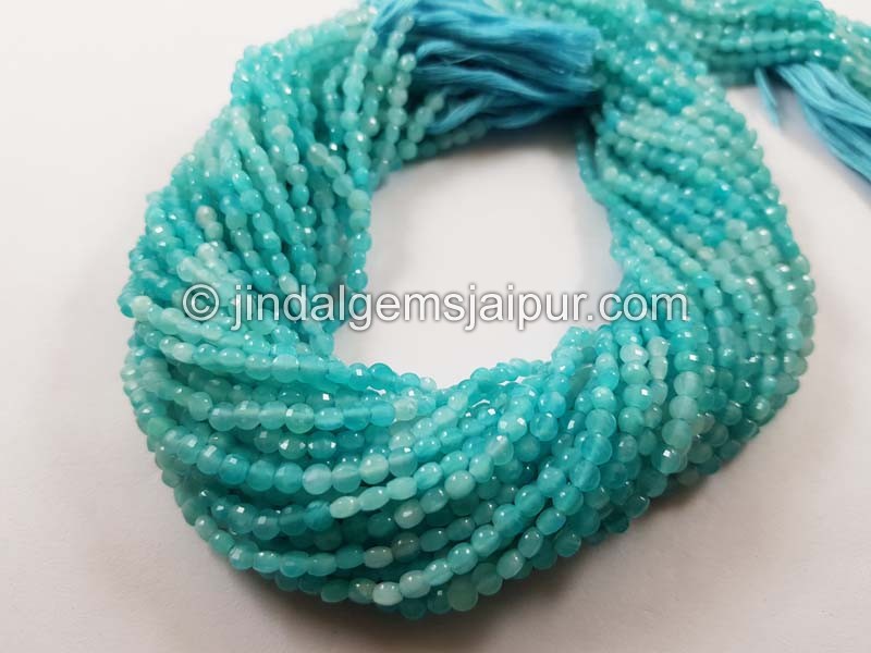 Amazonite Shaded Micro Cut Coin Beads